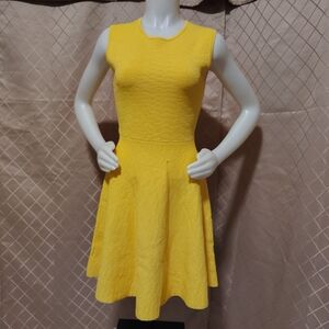 Sunny Yellow Sleeveless Mini Dress
